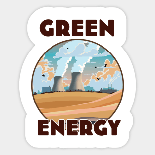 Green Energy Logo Sticker